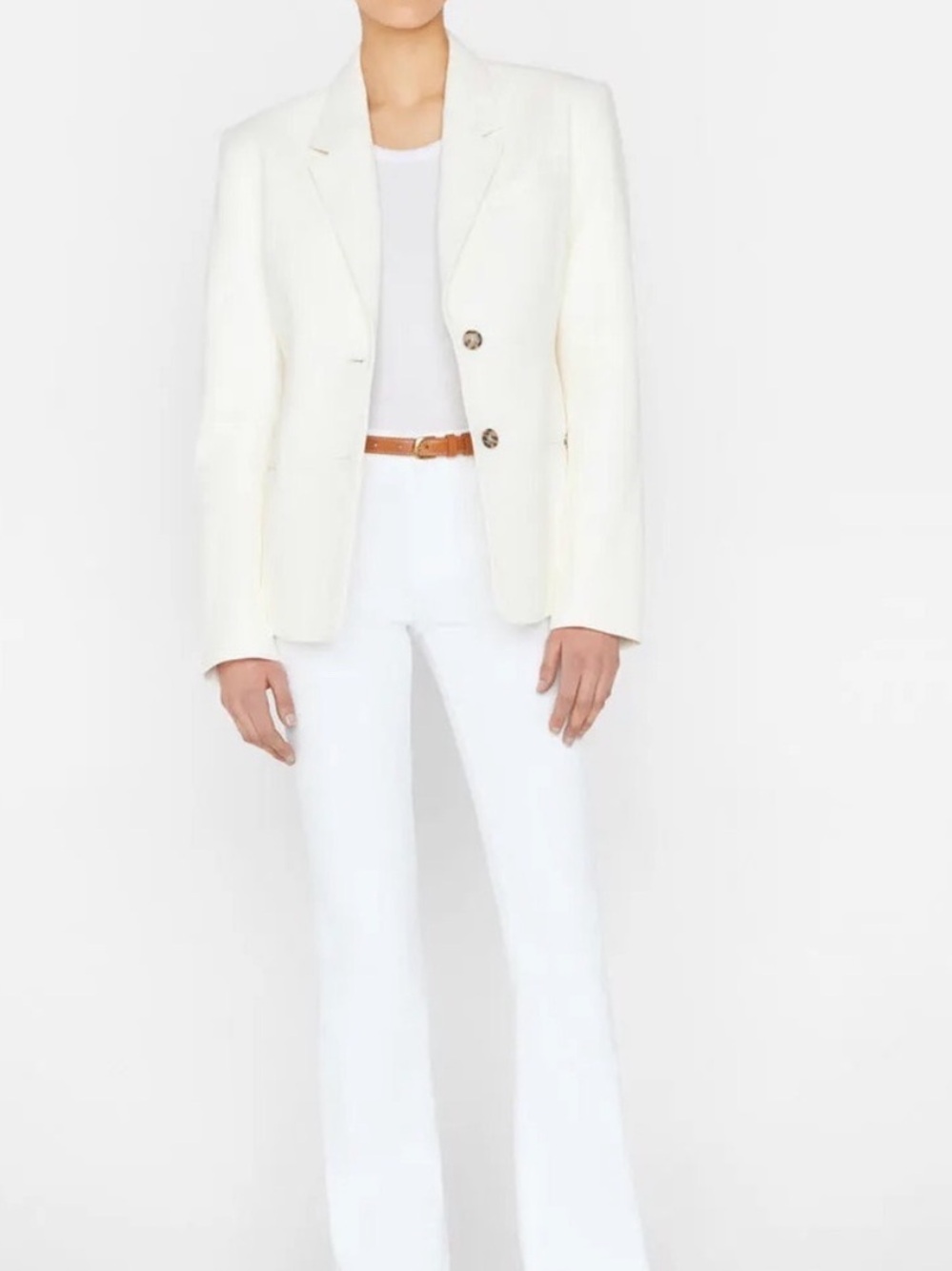 Frame Denim white Le High Flare Jeans NWT